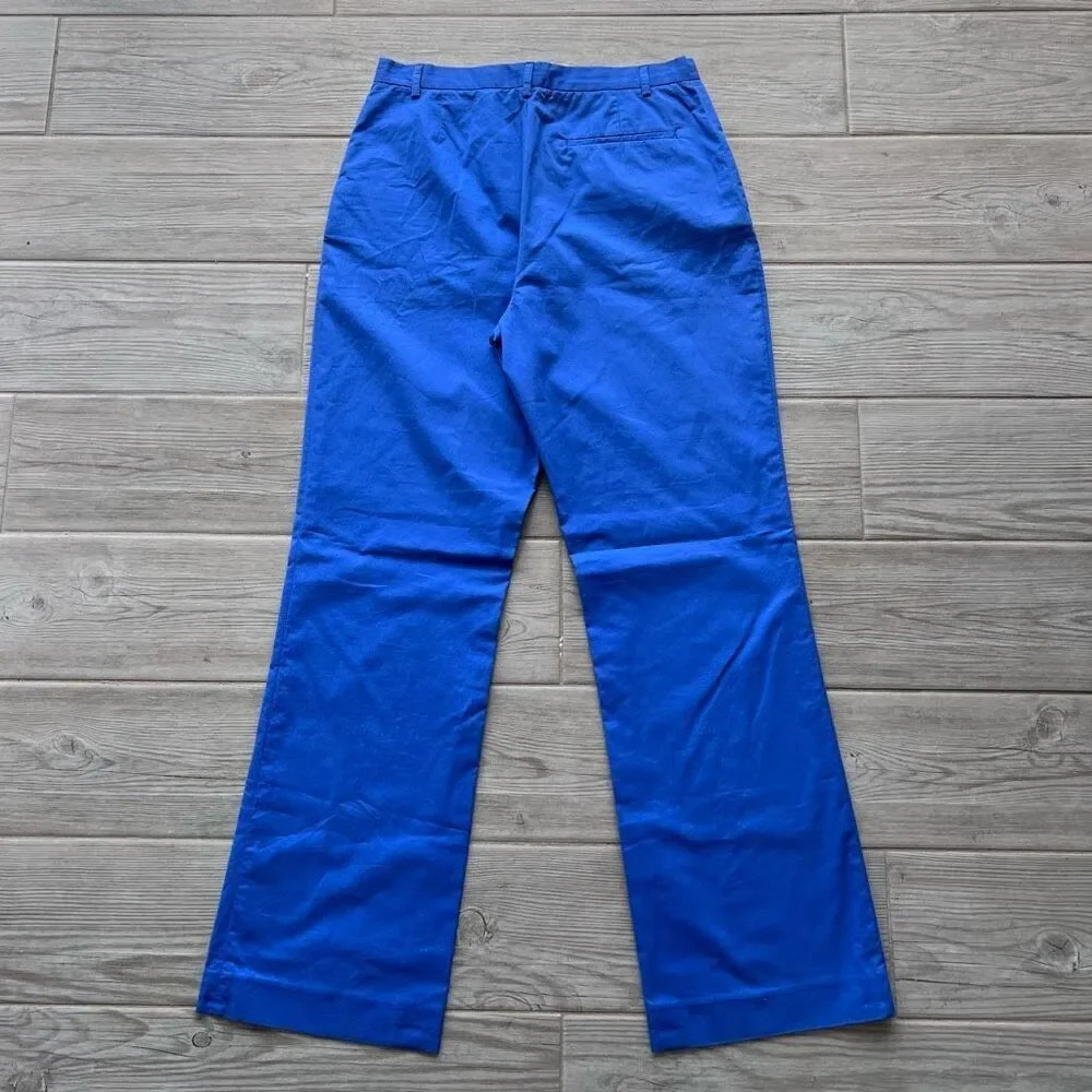 Ralph Lauren Womens Blue Flat Front‎ Straight Leg Casual Chino Pants Size 8 - Picture 5 of 7